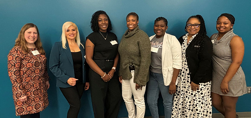 Seven women who presented at the April 2 PD for All event.