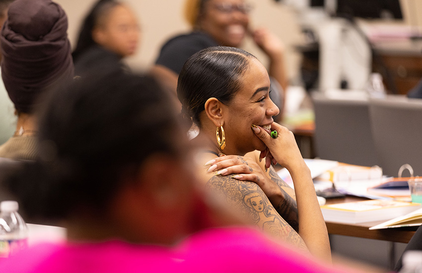 Women taking part in doula training