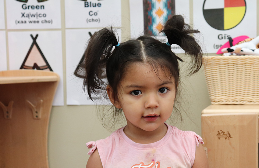 Young girl in Educare Winnebago classroom