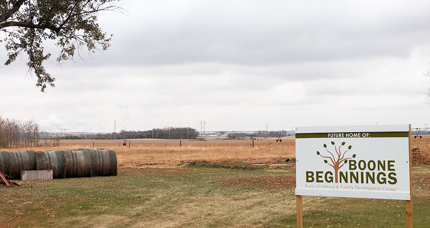 Future site of Boone Beginnings in Albion, Nebraska
