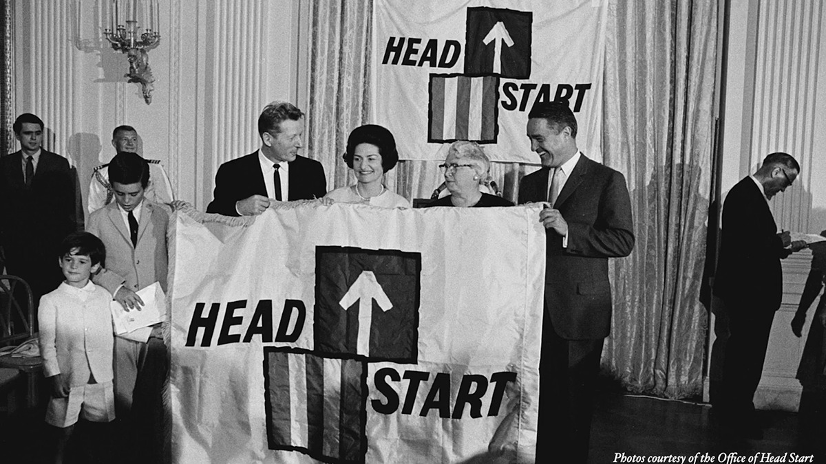 An archival photo of the Head Start program