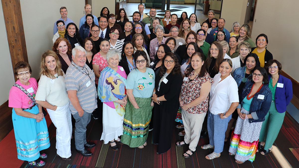 A group photo at an event