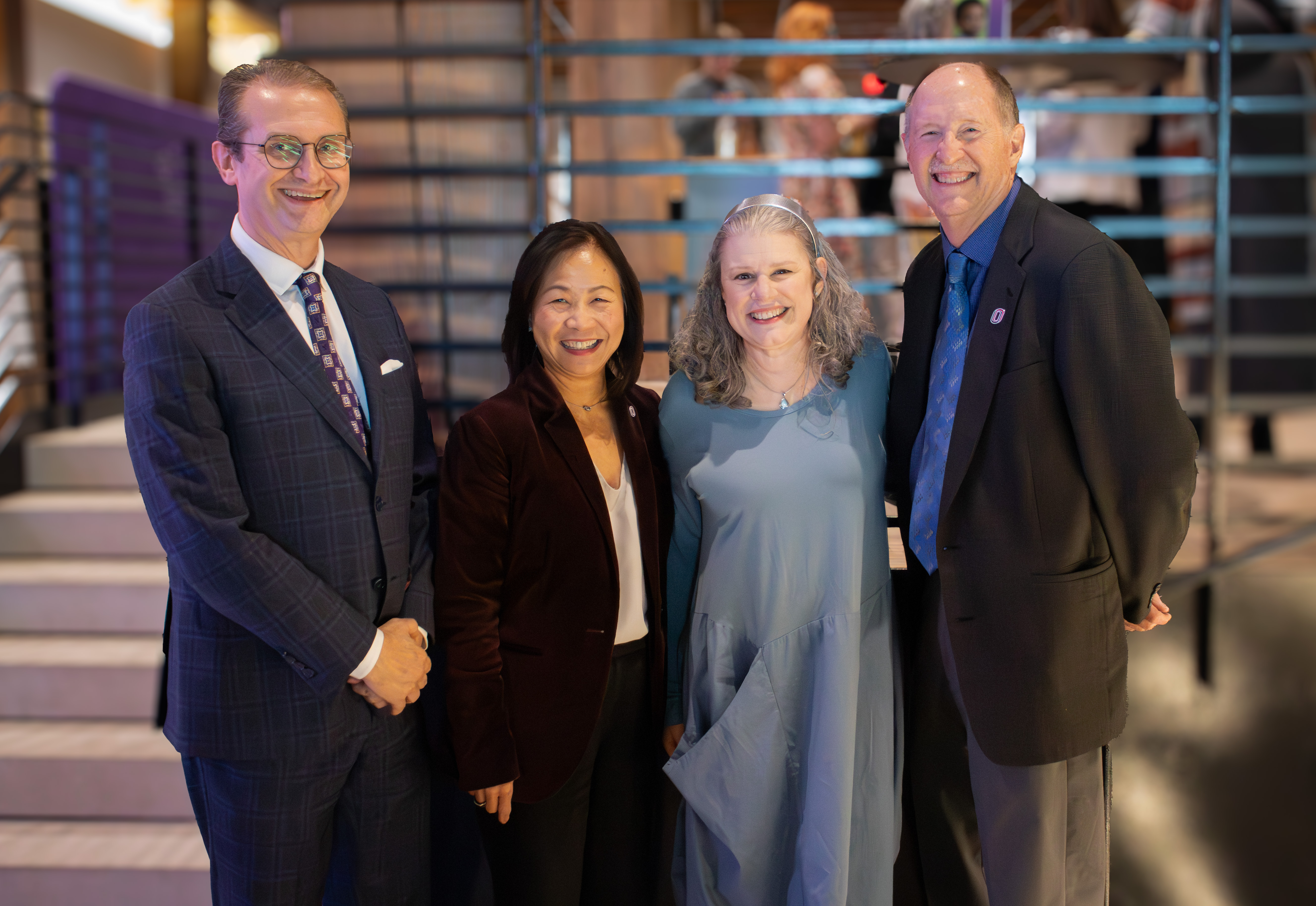 From left: Walter Gilliam, Buffett Early Childhood Institute; Joanne Li, University of Nebraska at Omaha; Debora Wisneski, UNO; and Neal Grandgenett, UNO