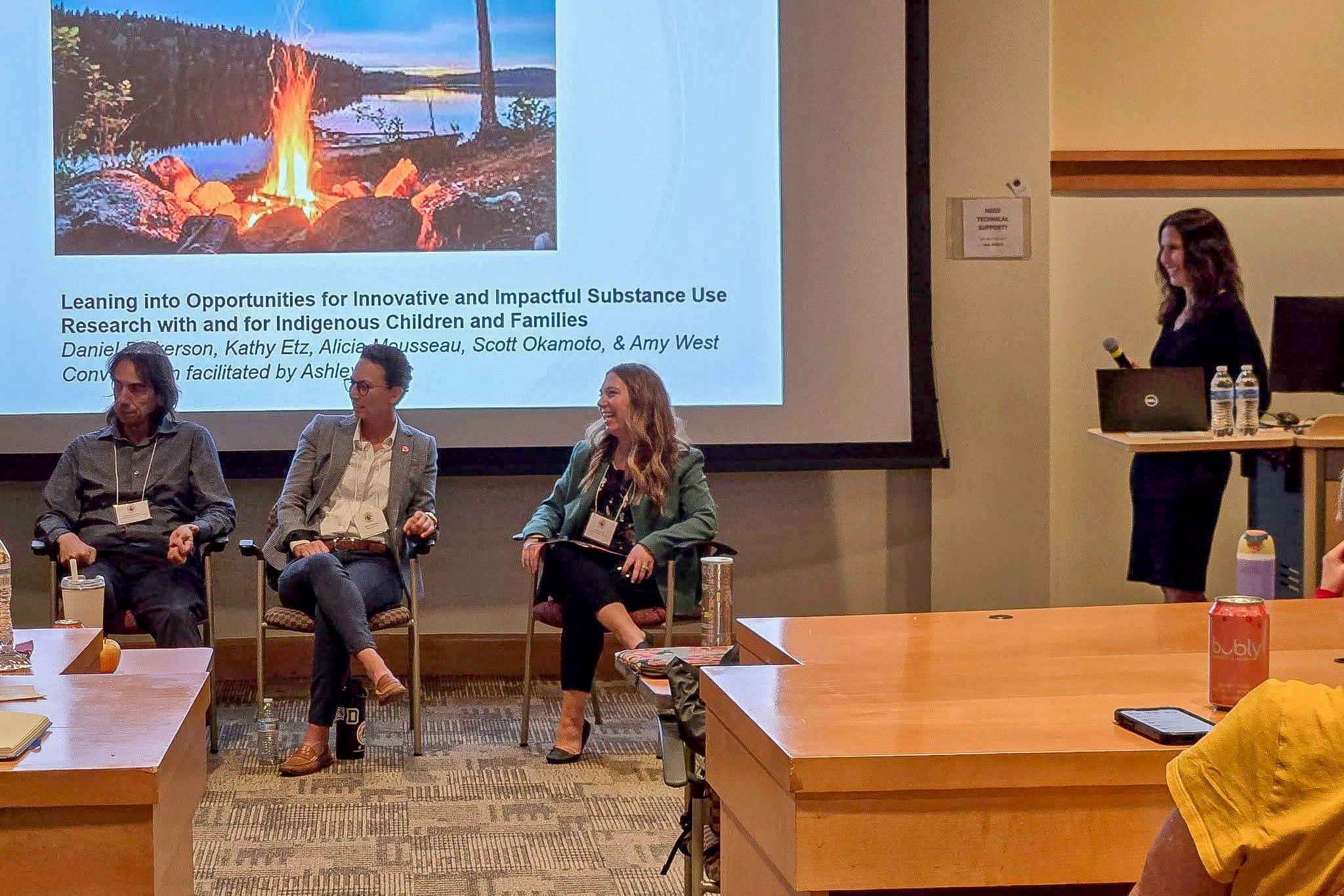 A presentation at the Native Children's Research Exchange Conference in September 2025