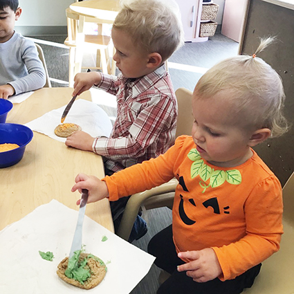 children doing crafts